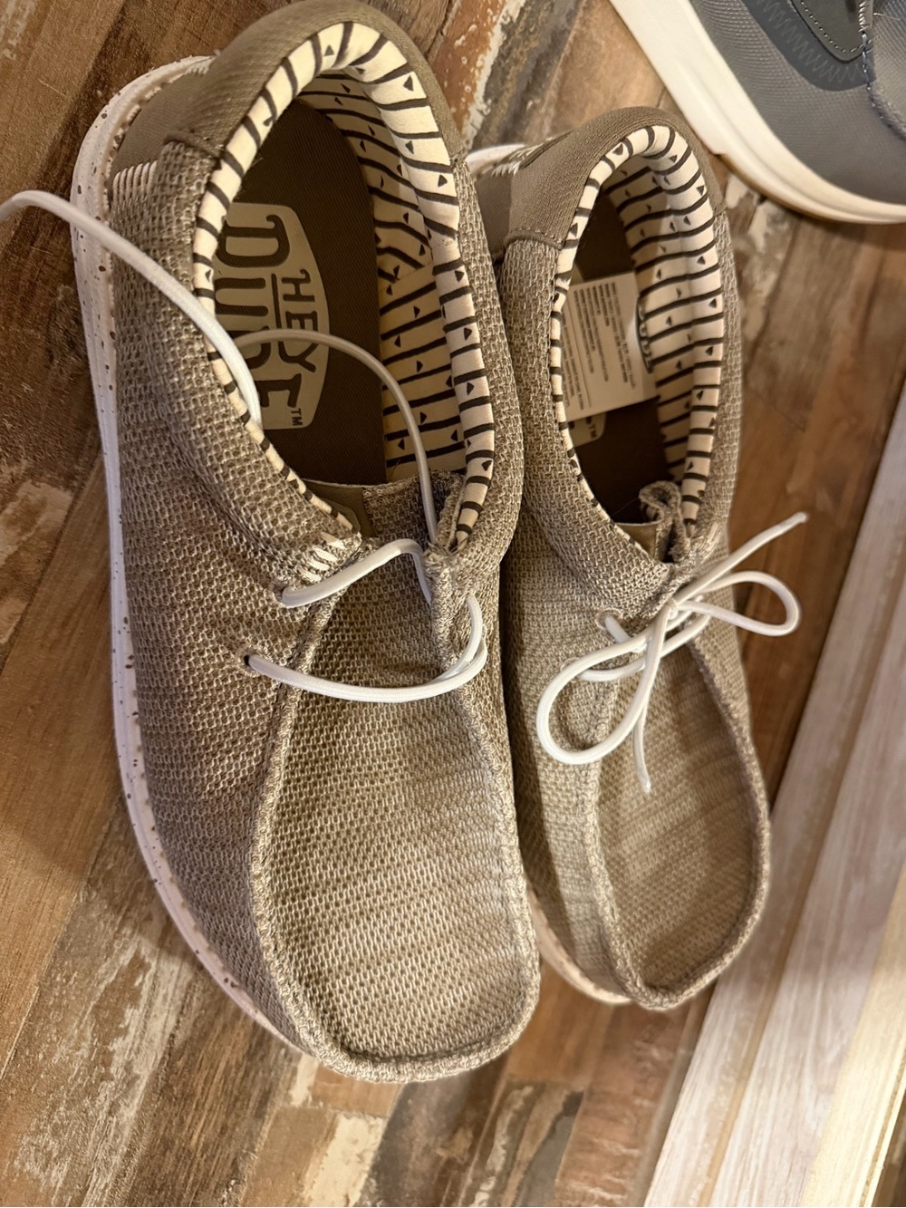 Hey Dude Casual Slip-On Loafers in Light Beige